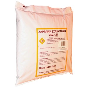 Worek zaprawy szamotowej ZSZ 1/III, do napraw palenisk.