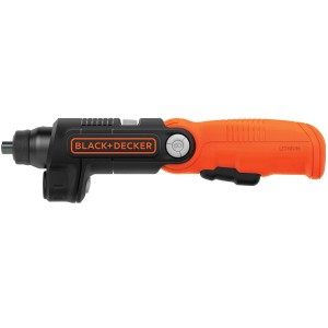 Wkrętak akumulatorowy Black+Decker, pomarańczowo-czarny, do wkręcania.