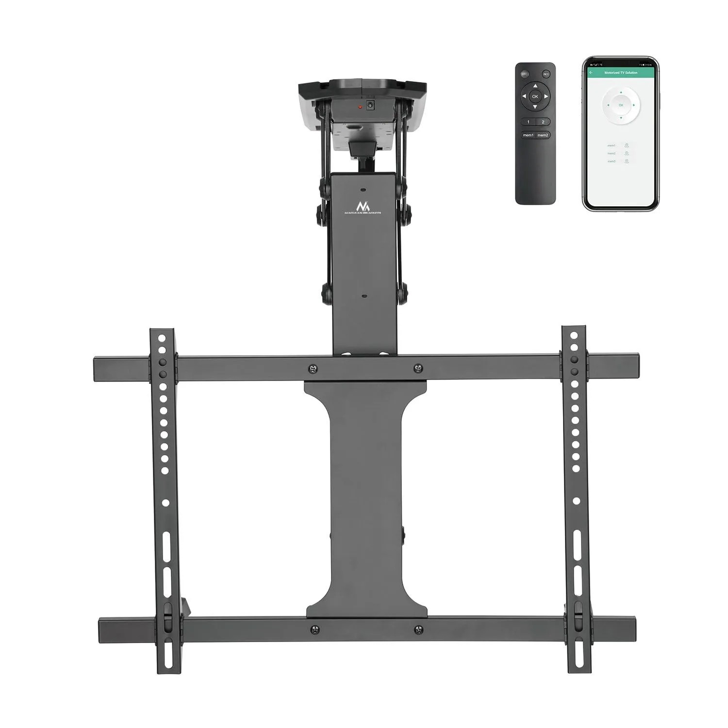 Maclean Uchwyt elektryczny do TV MC-880T, sufitowy, z pilotem - 32"-70"