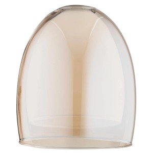 Szklany klosz do lampy t.b.t. w kolorze bursztynowym. Pasuje do lamp.