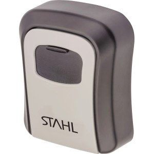 Szara szafka na klucze Stahl do bezpiecznego przechowywania kluczy.