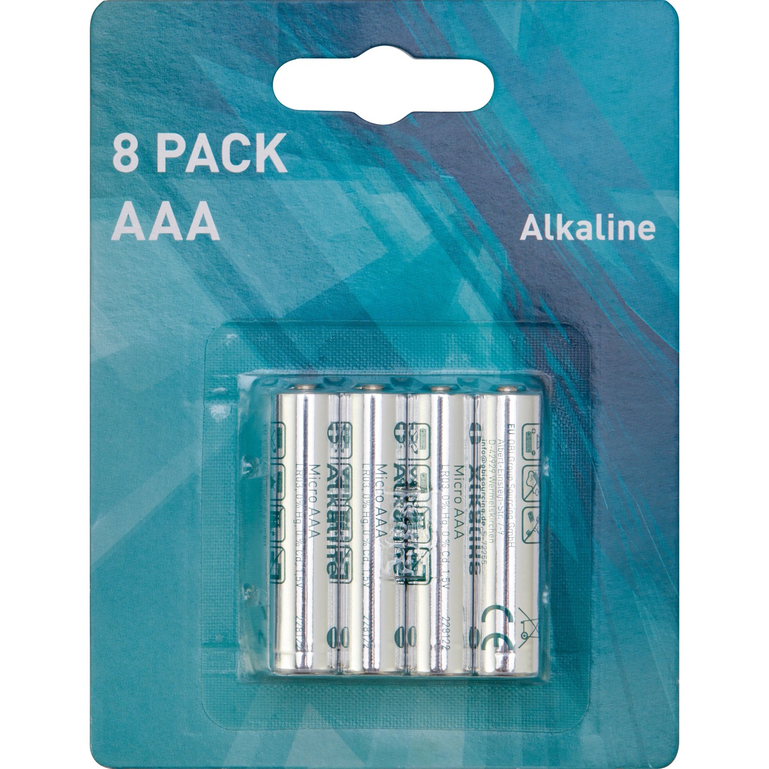 Baterie alkaliczne AAA 8 szt.