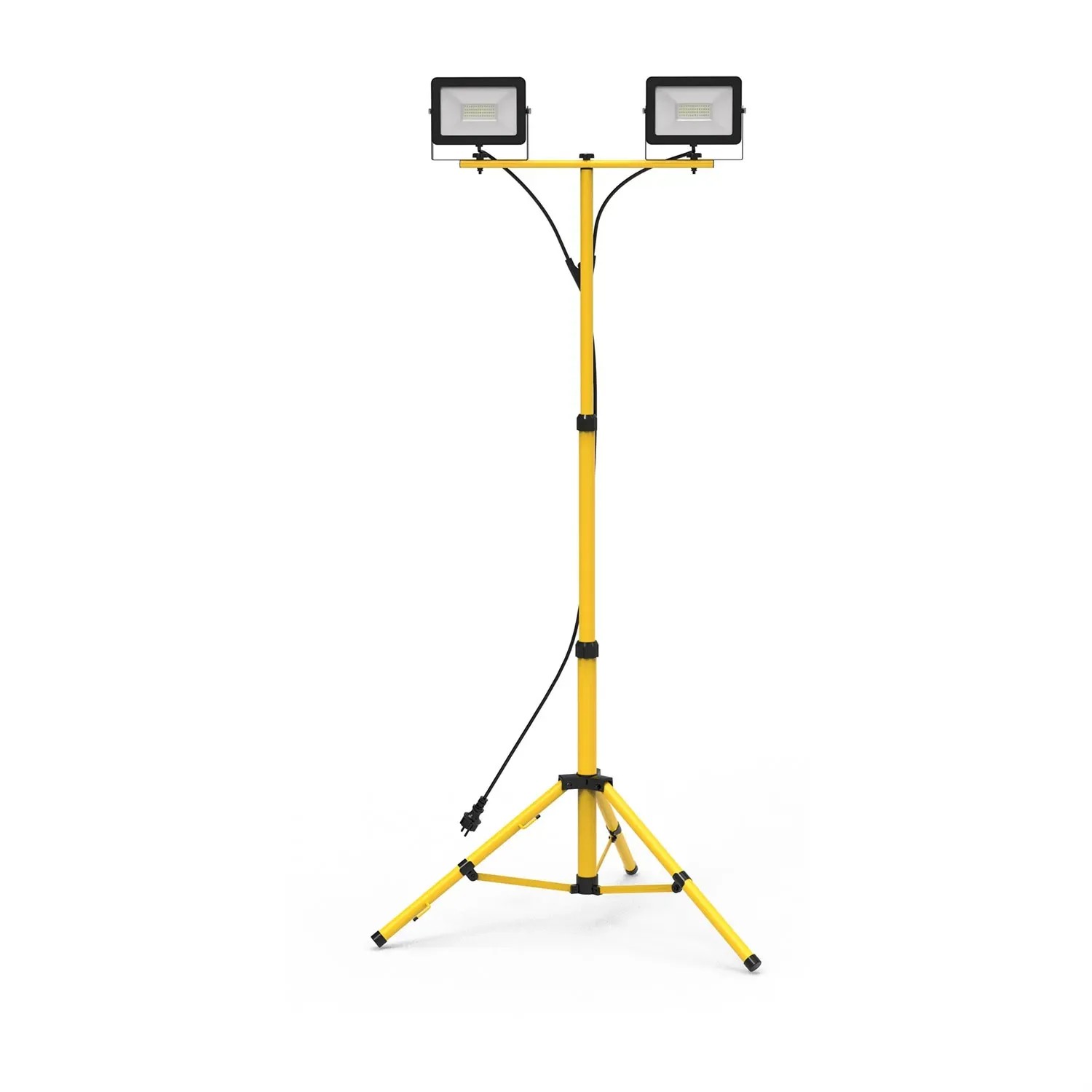 Eko-Light Naświetlacz LED na statywie Bobby 2x50W 4000K 2x4300lm IP44