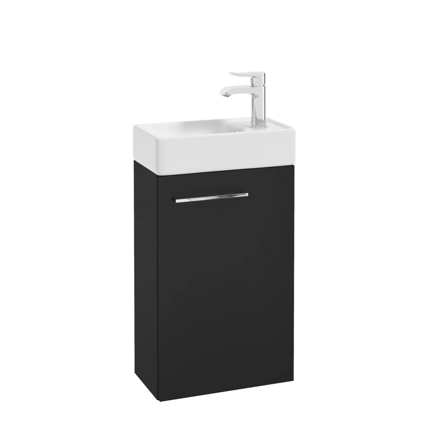 Zestaw Metro szafka i umywalka 40 czarny mat