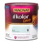 Wiadro z farbą Magnat #kolor Love, odcień Delikatna Mięta, 2,5L. Farba do ścian wewnętrznych.