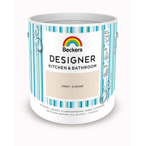 Wiadro farby Beckers Designer do kuchni i łazienki, odcień Sweet Almond.