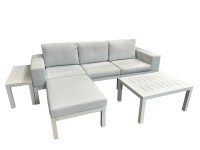 Komplet mebli wypoczynkowych MILANO aluminium 4-częściowy