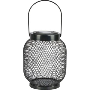Latarenka solarna LED LEVATA IP44 śr. 14,5 cm czarna