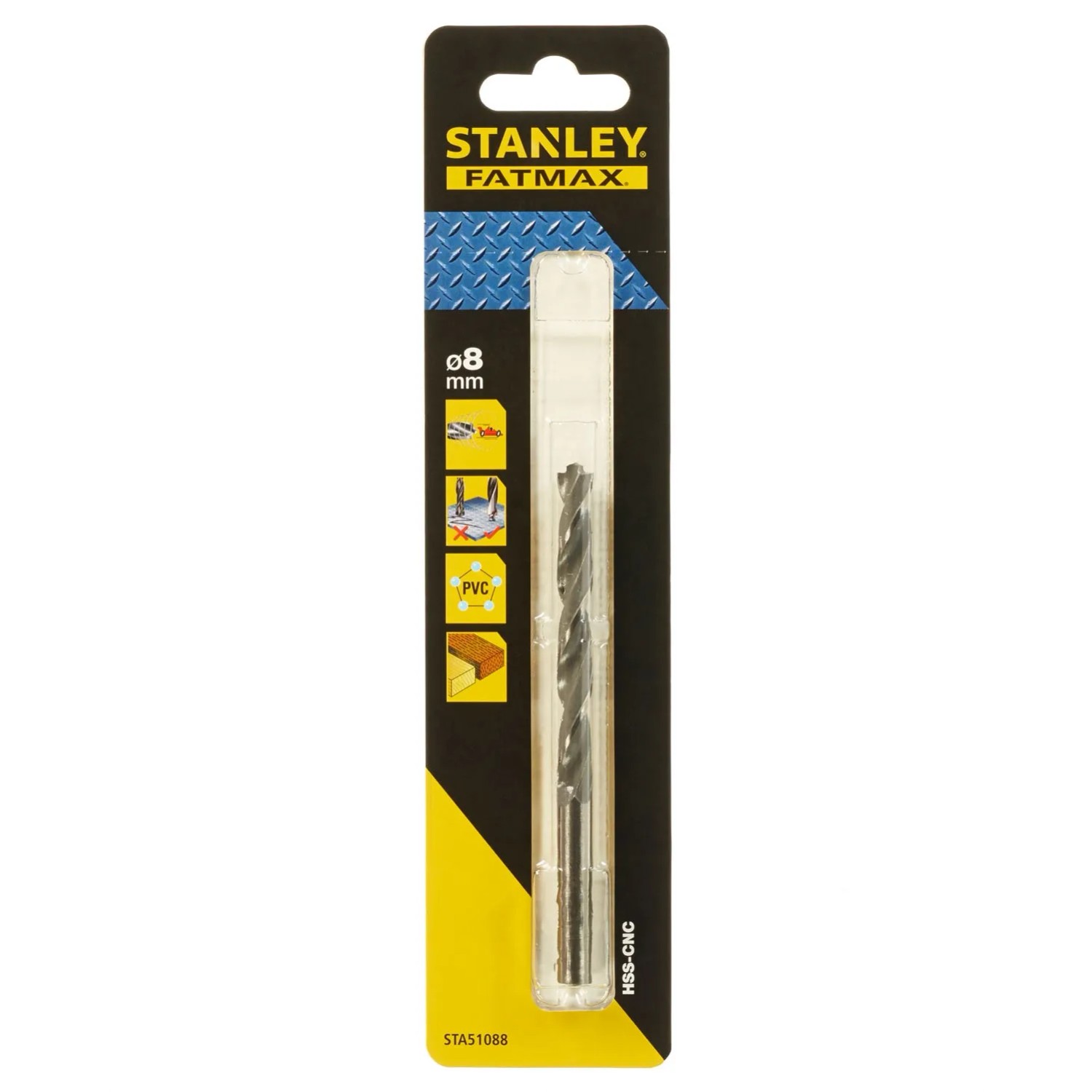 Stanley FatMax Wiertło do metalu HSS-CNC 8 mm