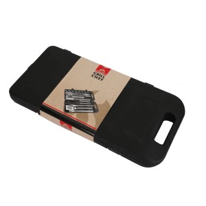 Czarna walizka z zestawem akcesoriów do grilla, odpowiednia dla Grill Chef. Akcesoria do grilla.