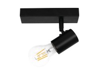 KingBerry Kinkiet DOLG 1xE27 13W IP20 czarny