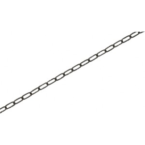 Czarny ozdobny łańcuch kwadratowy, 2x2 mm, sprzedawany na metry.