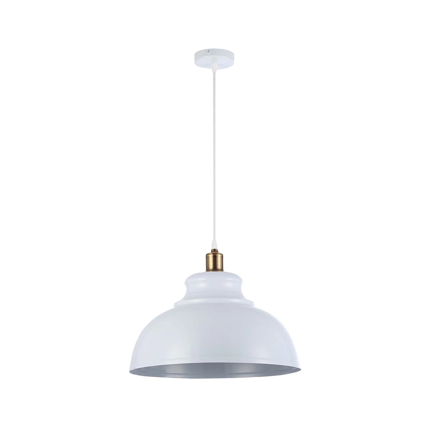 DPM Oprawa wisząca 1x60W E27 biel+miedź
