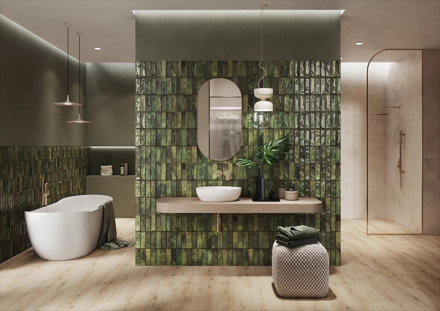 Glazura Tuzzi dark green 29,7 x 60 cm kupuj w OBI