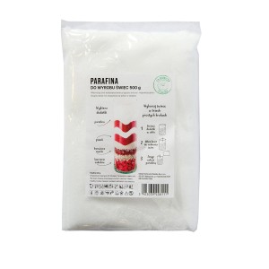 Parafina 500g do wyrobu świec, akcesoria do świec DIY w OBI.