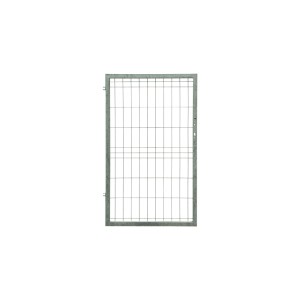 Szary panel ogrodzeniowy z metalowej siatki t.b.t. do ogrodu.