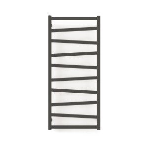 Nowoczesny grzejnik t.b.t. z asymetrycznymi szczeblami do łazienki i salonu.