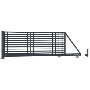 Przesuwna brama metalowa, model t.b.t., do użytku zewnętrznego.