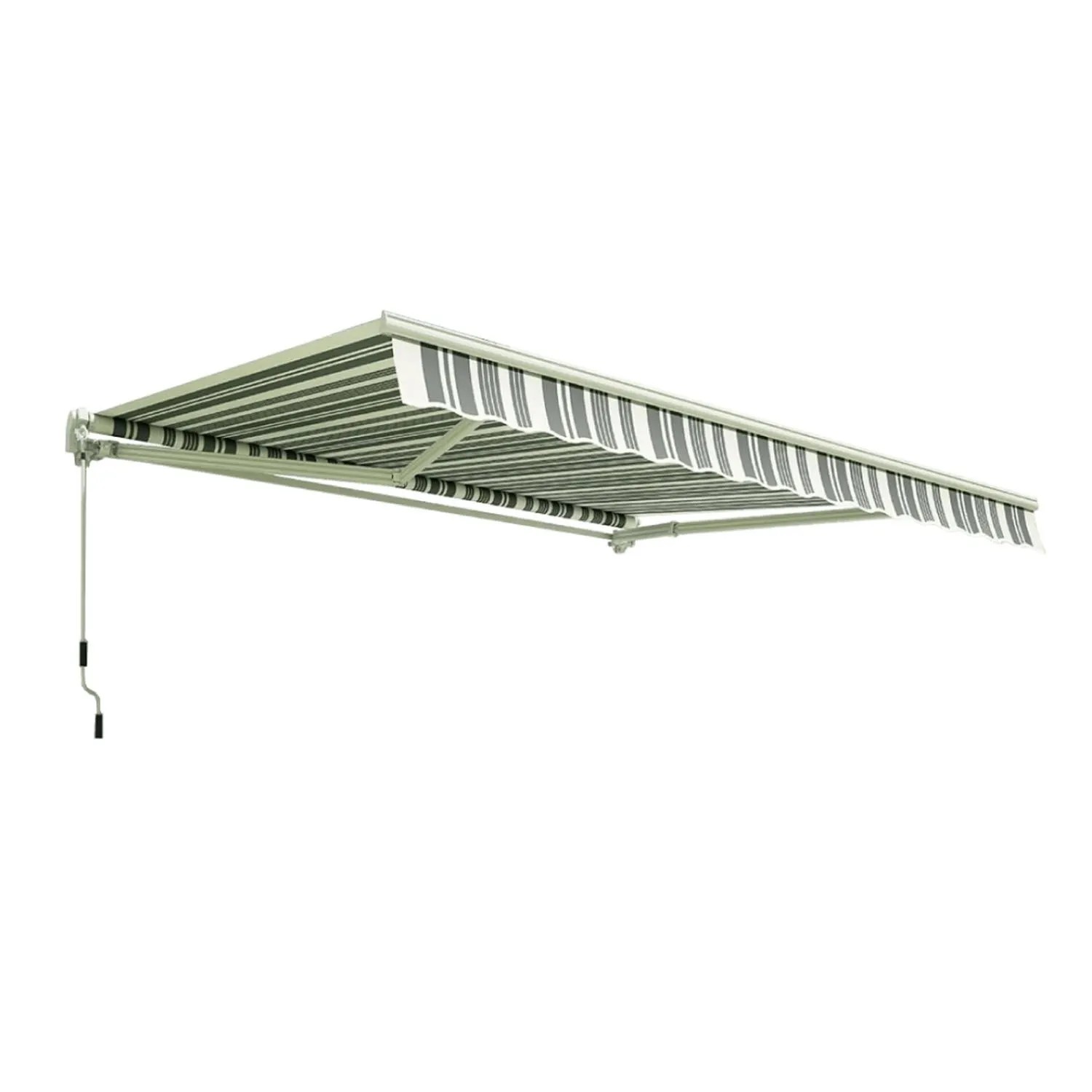 GUTROOF Markiza ręczna Classic White/Grey biało-szara - 3,0 x 2,5 m