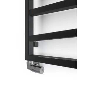 Terma Grzejnik łazienkowy Zag2 czarny 109,6 × 50 cm