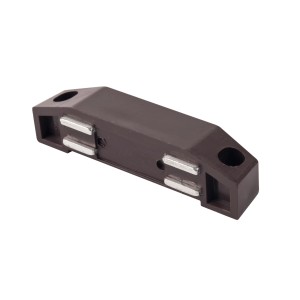 Brązowy zatrzask magnetyczny XXL z tworzywa sztucznego z płytką, zestaw 2 sztuk do mebli.