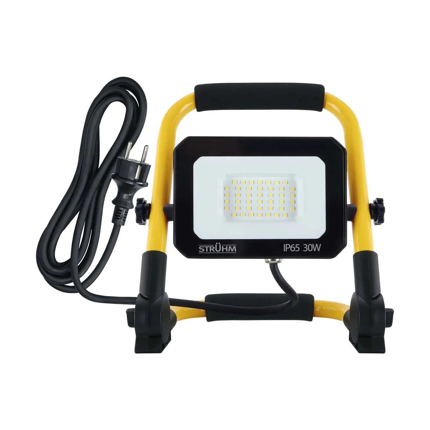 Struhm Naświetlacz przenośny BAZYLI LED 30W 5000K 3650lm IP65 czarny/żółty