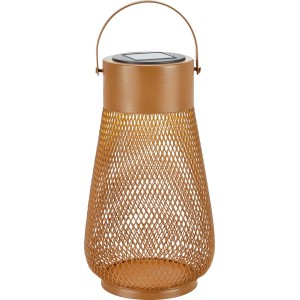 Latarenka solarna LED FIESOLE IP44 śr. 15 cm brązowa