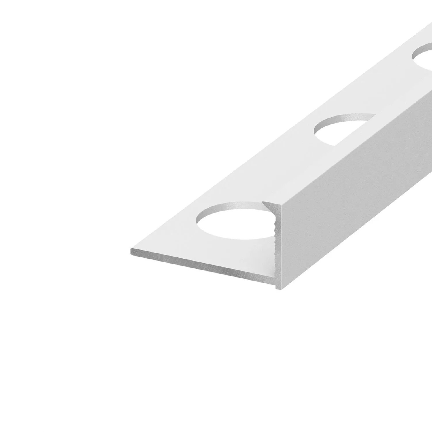 Eviso Listwa wykończeniowa aluminiowa L biały 12 x 2700 mm