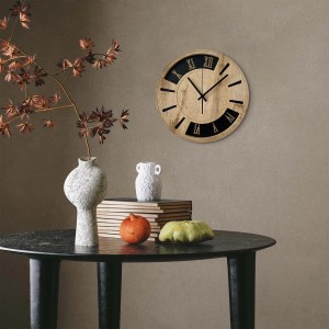 STYLER Zegar 3D CLOCK DYLAN CL104 śr. 36 cm brązowo-czarny