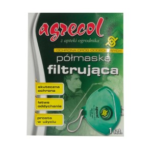Maska ochronna Agrecol do zwalczania szkodników. Maska filtrująca do prac ogrodowych.