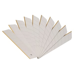 LUX Ostrza łamane trapezowe 18 mm, 10 sztuk, do noży segmentowych. Ostrza z punktami odłamywania.