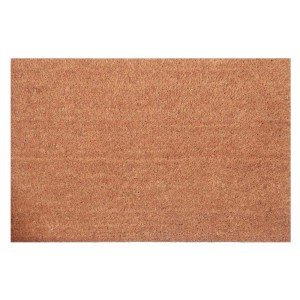 Wycieraczka t.b.t. w kolorze brązowym, prostokątna.