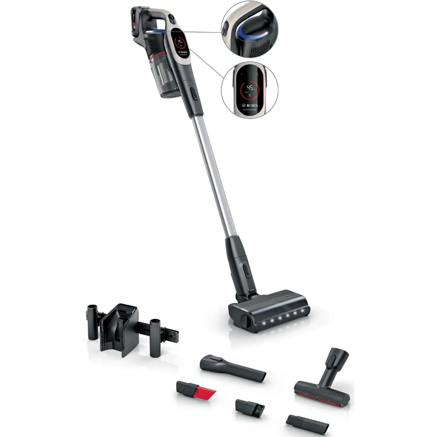 Bosch Unlimited 9 BCS931GAC 60min Wymienny akumulator