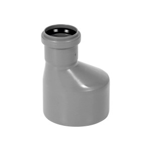 Szara kształtka rurowa t.b.t. do akcesoriów rurowych.