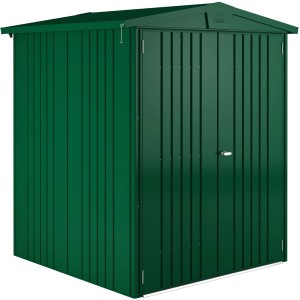 Metalowy domek ogrodowy Biohort Europa, ciemnozielony, 2,4 m², z drzwiami. Domki ogrodowe do przechowywania na zewnątrz.