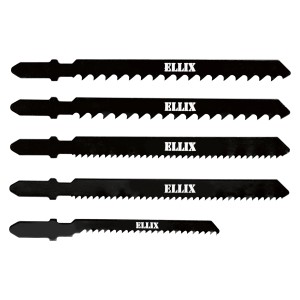 5-częściowy zestaw brzeszczotów do wyrzynarki z chwytem T do drewna i tworzyw sztucznych.