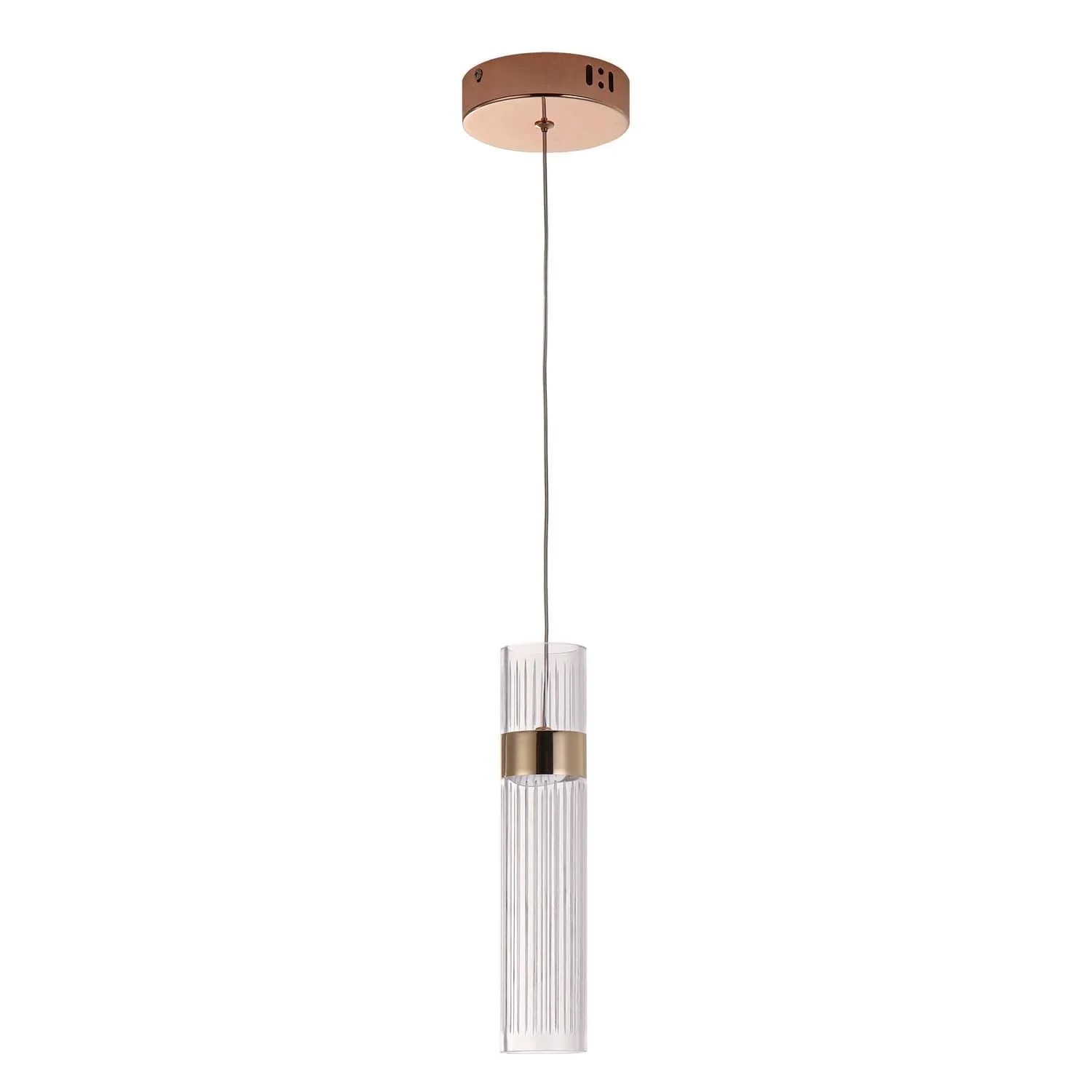 Goldlux Lampa wisząca LED RIVA 6,5W 3500K 950lm złota