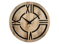 STYLER Zegar 3D CLOCK ETHAN CL008 śr. 57 cm brązowo-czarny