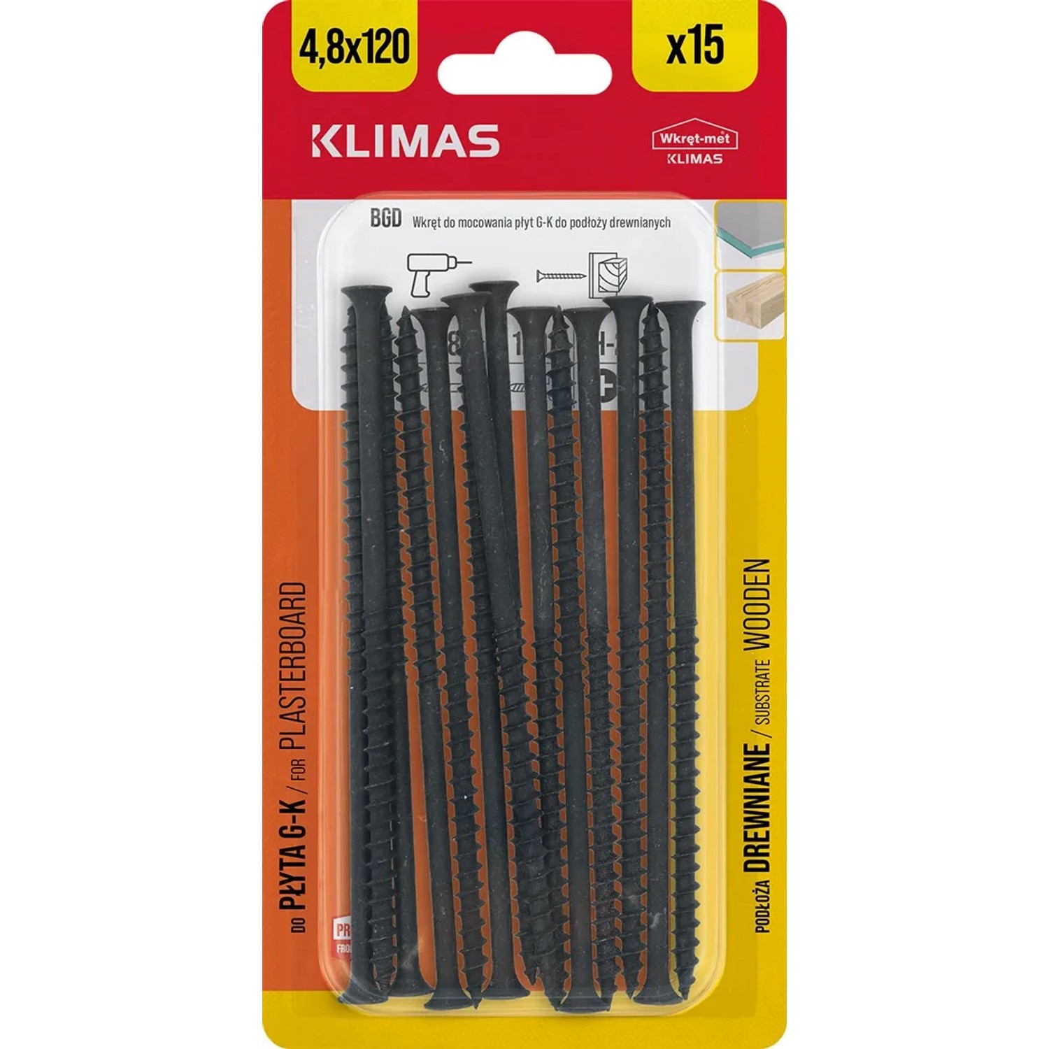 Wkręt-met Wkręt fosfatowany do drewna 4,8 mm x 120 mm