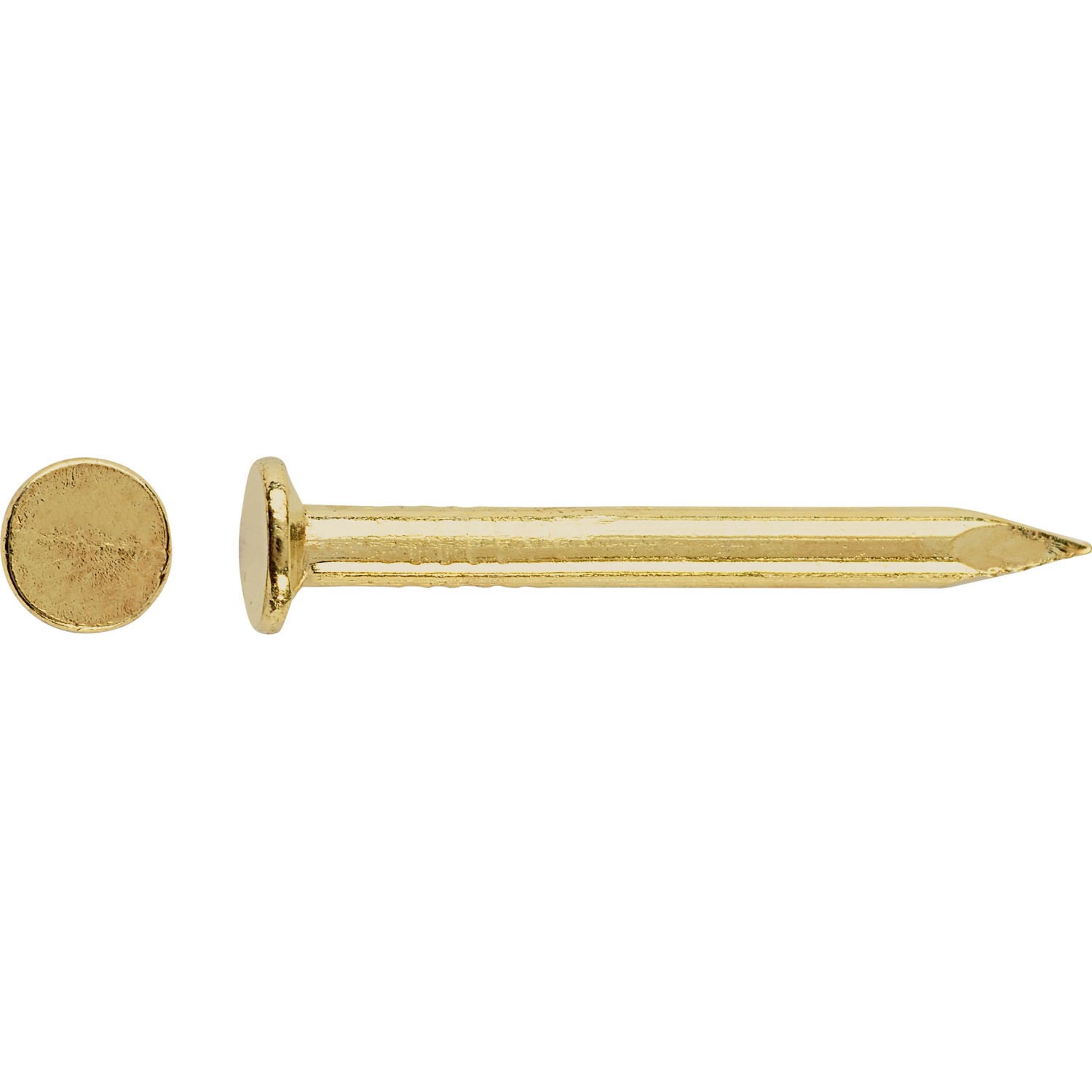 Gwoździe tapicerskie LUX, mosiądzowane, 1,4 x 14 mm, zestaw 100 szt. Gwoździe do tapicerowania i dekoracji.