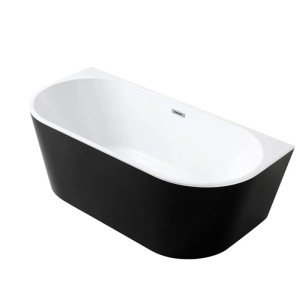 Wanna Pari 170 wolnostojąca czarna czarny 170 x 75