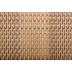 Zbliżenie plecionej powierzchni donicy t.b.t.