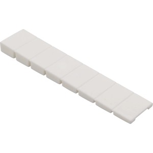 Białe ślizgacze do mebli t.b.t. do nóg meblowych.