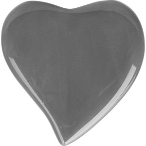 Szare dekoracyjne serce do nawilżaczy i pochłaniaczy wilgoci.
