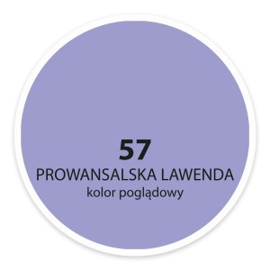 Próbka koloru farby do ścian Prowansalska Lawenda (nr 57).