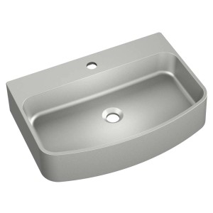 Umywalka nablatowa t.b.t. w kolorze szarym, nowoczesny design łazienki.