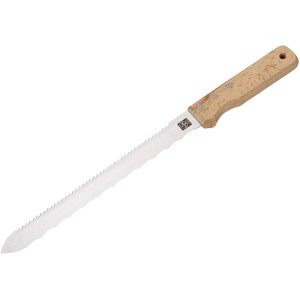 Nóż do materiałów izolacyjnych LUX Classic, ostrze 280 mm, z drewnianą rączką. Idealny do cięcia materiałów izolacyjnych.