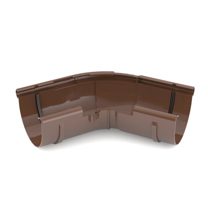 Bryza Narożnik zew. regulowany 75 mm PVC brąz