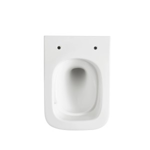 Biała miska wisząca WC (t.b.t.) z góry.