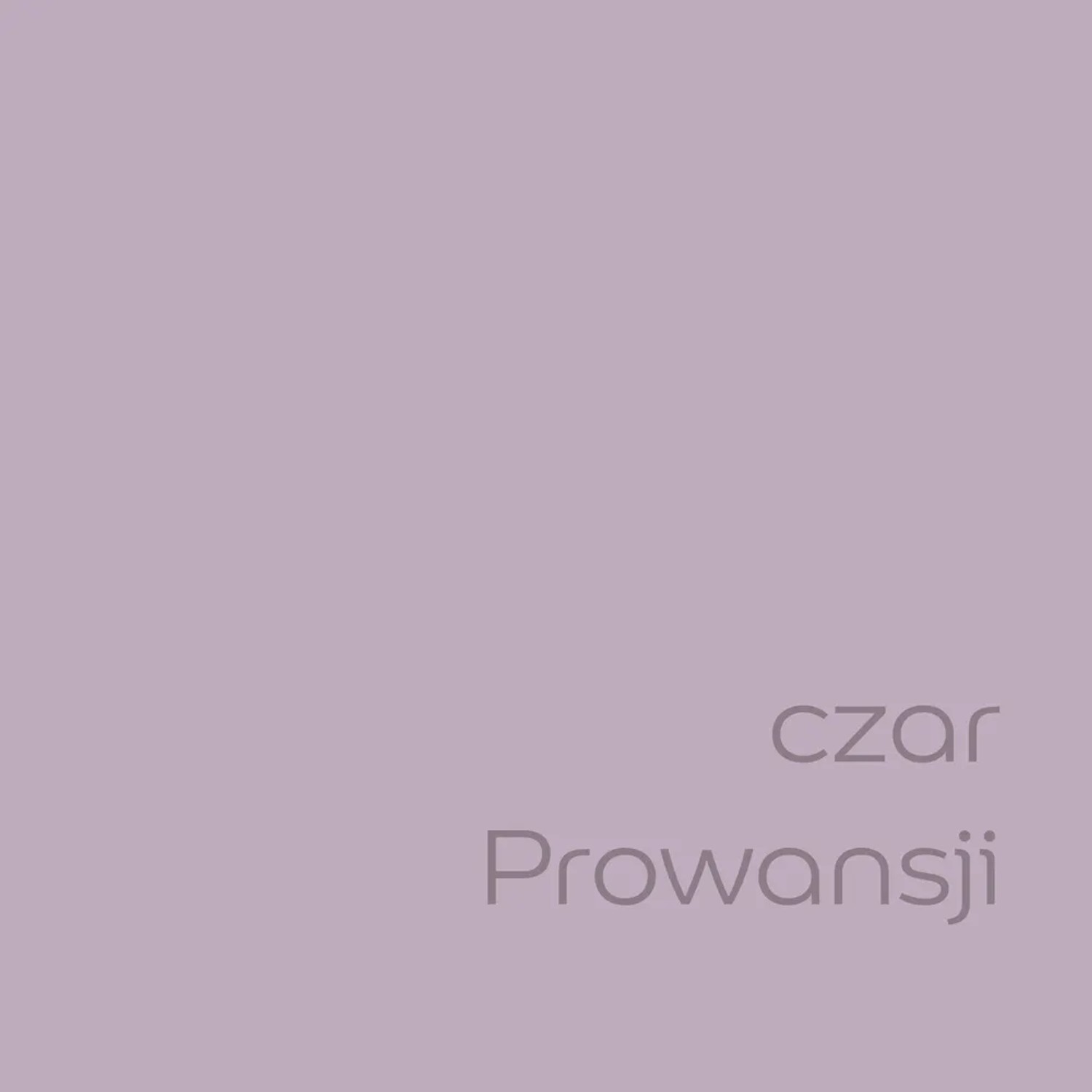 Próbka koloru farby do ścian t.b.t. w delikatnym odcieniu liliowym.